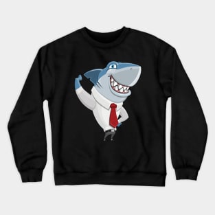 Shark Illustration Crewneck Sweatshirt